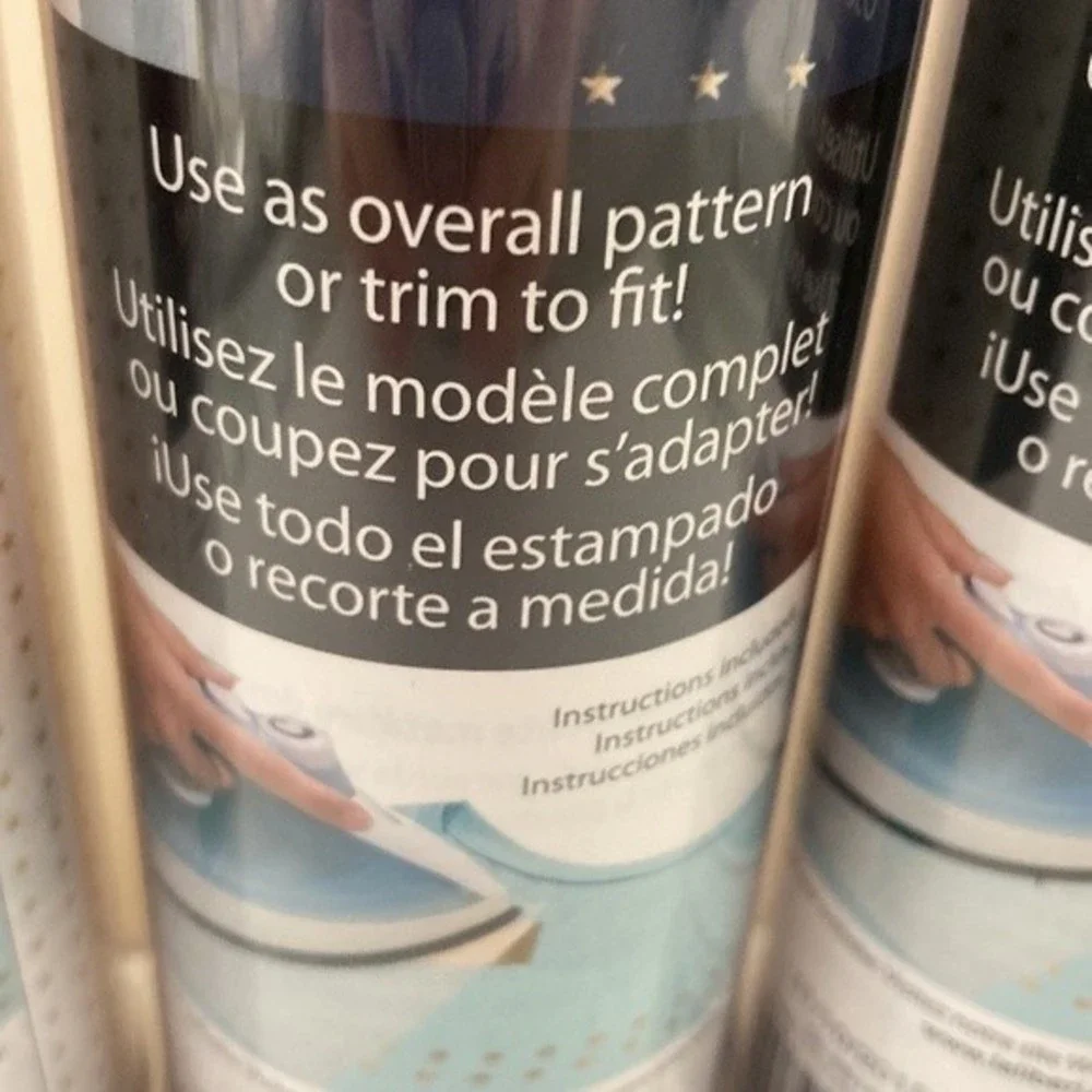 Iron On Gold Foil Transfers Gold Stars 12 Rolls 8 Inches by 31 Inches Laliberi